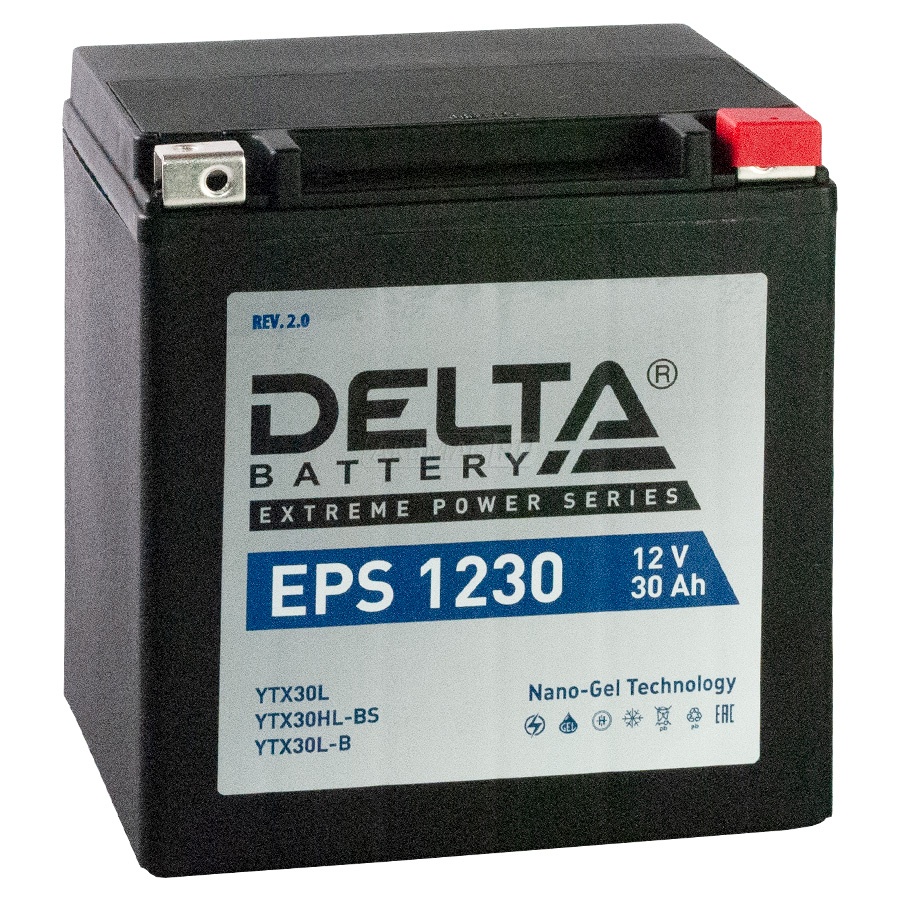Аккумулятор Delta Battery EPS1230 12V 30Ah 400A, Delta Battery